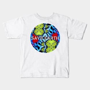 Save Earth Global Warming Climate Change Go Green Earth Day Kids T-Shirt